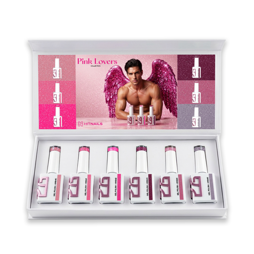 Coleção Verniz Gel Pink Lovers - 6 Cores