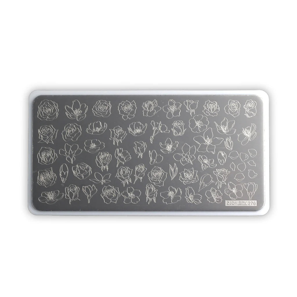 Placa Stamping Floral 02