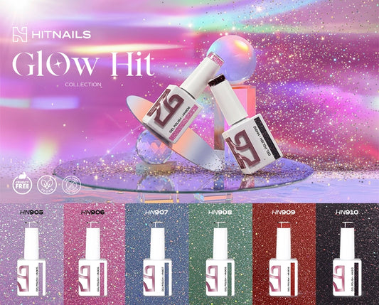 Gel Polish Glow Hit Collection - 6 Cores
