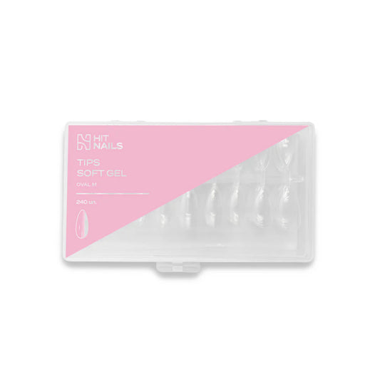 Tips Soft Gel Oval M 240 un.