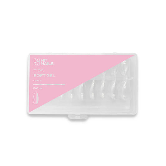 Tips Soft Gel Oval S 240 un.