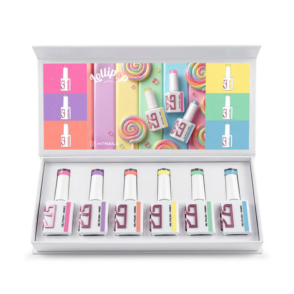Coleção Verniz Gel Lollipop - 6 Cores