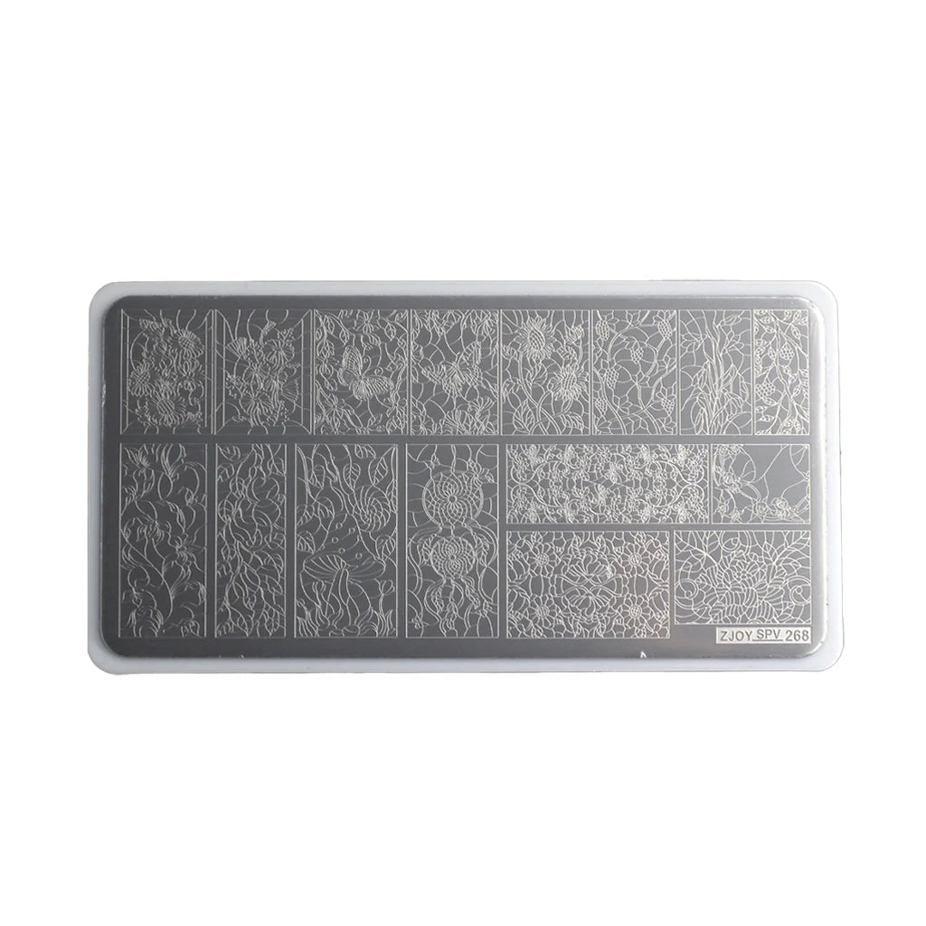 Placa Stamping Floral 01