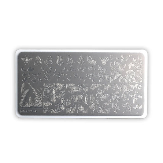 Placa Stamping Borboletas 01