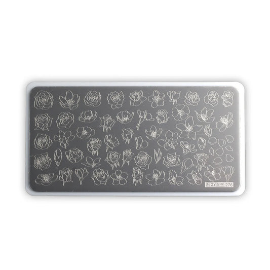 Placa Stamping Floral 02